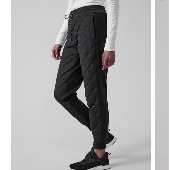 NWT Athleta Apres Ski Down Jogger || Black - Picture 3 of 8